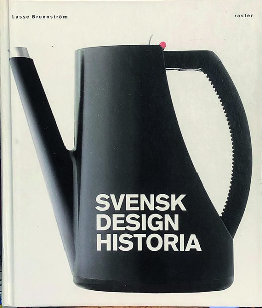 The cover of Lasse Brunnström's Swedish Design History (Stockholm: Raster 2010) shows the ergonomic coffee pot for Scandinavian Airlines. 
