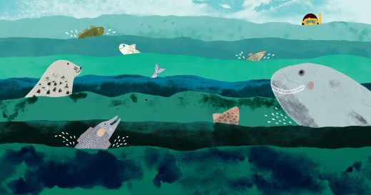 Illustration J. Czaplewska in Baltek by A. Czerwińska-Rydel (2020). COURTESY: NADBAŁTYCKIE CENTRUM KULTURY, GDAŃSK